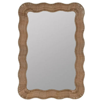 Scalloped Linden Mirror