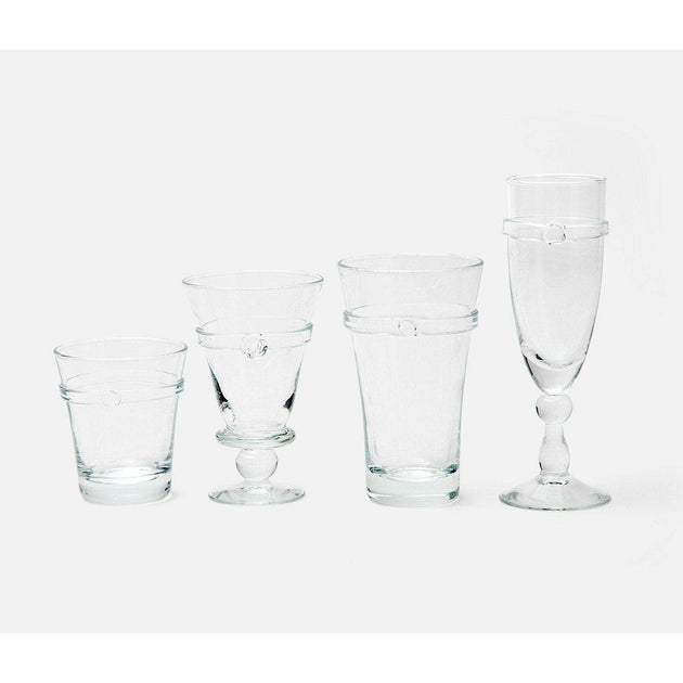 Set of 4 Brown Glass Square Bottom Tumblers Cocktail Glasses 3.75” Tall, 10  oz