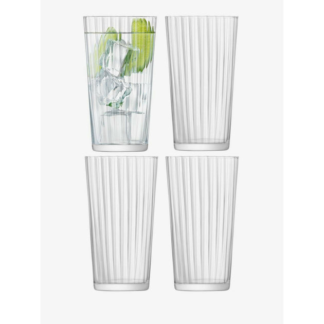 Tumbler (Low) x 4 310ml, Clear, Gio Collection