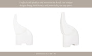 White Marble Elephant Figurine