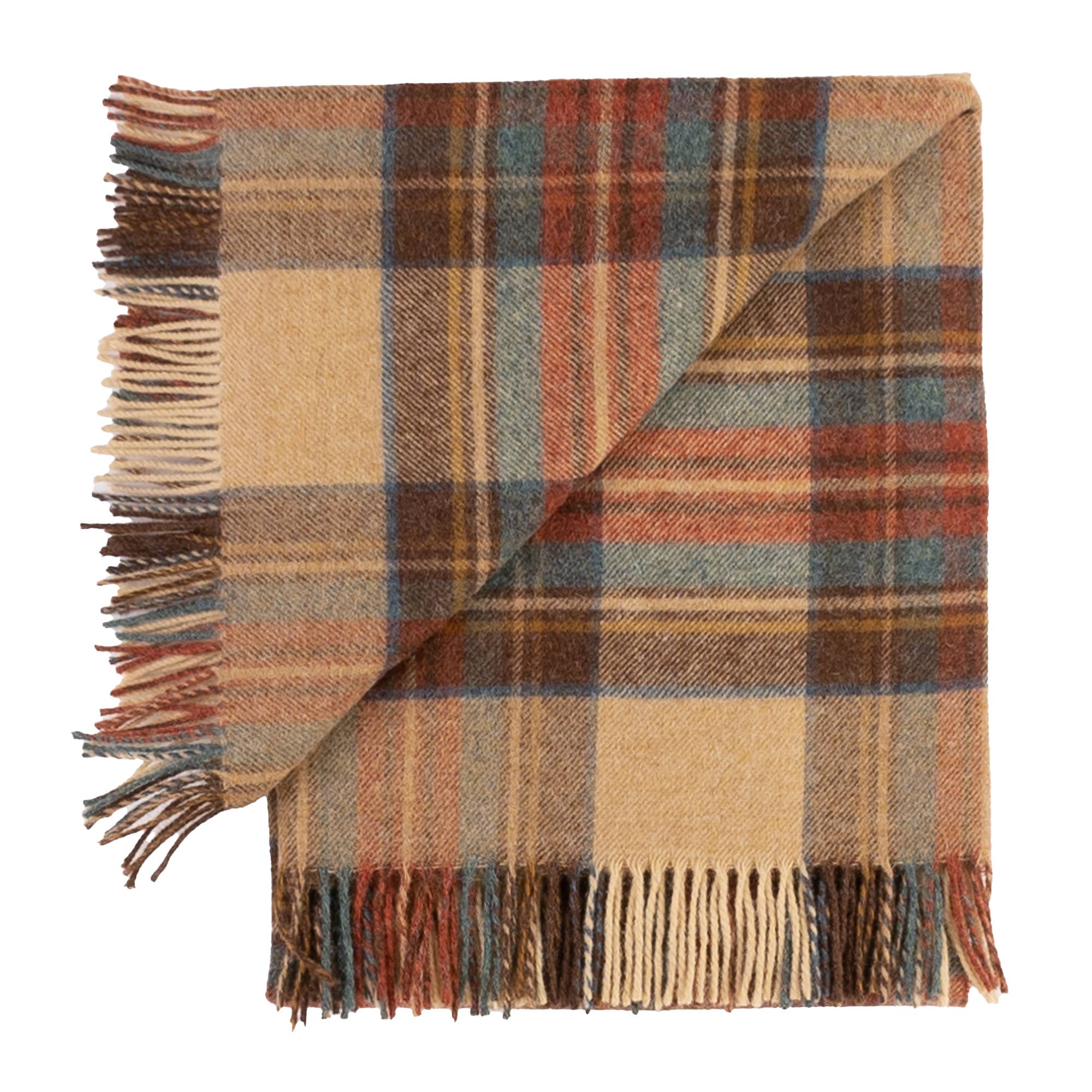 Highland Tweeds Shetland Lambs Wool Throw - Antique Dress
