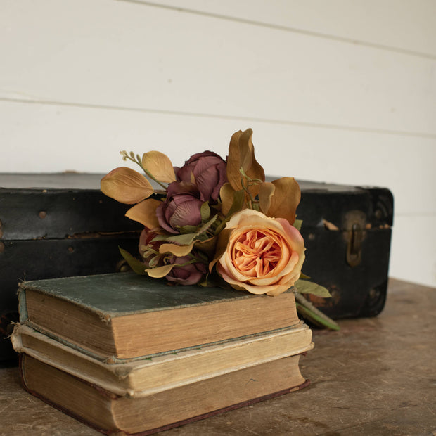 14" MAUVE YELLOW ROSE BUNDLE