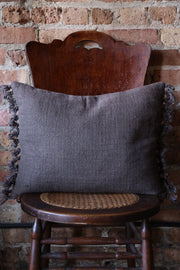 Evelie Linen Mushroom Decorative Pillow- 16x20"