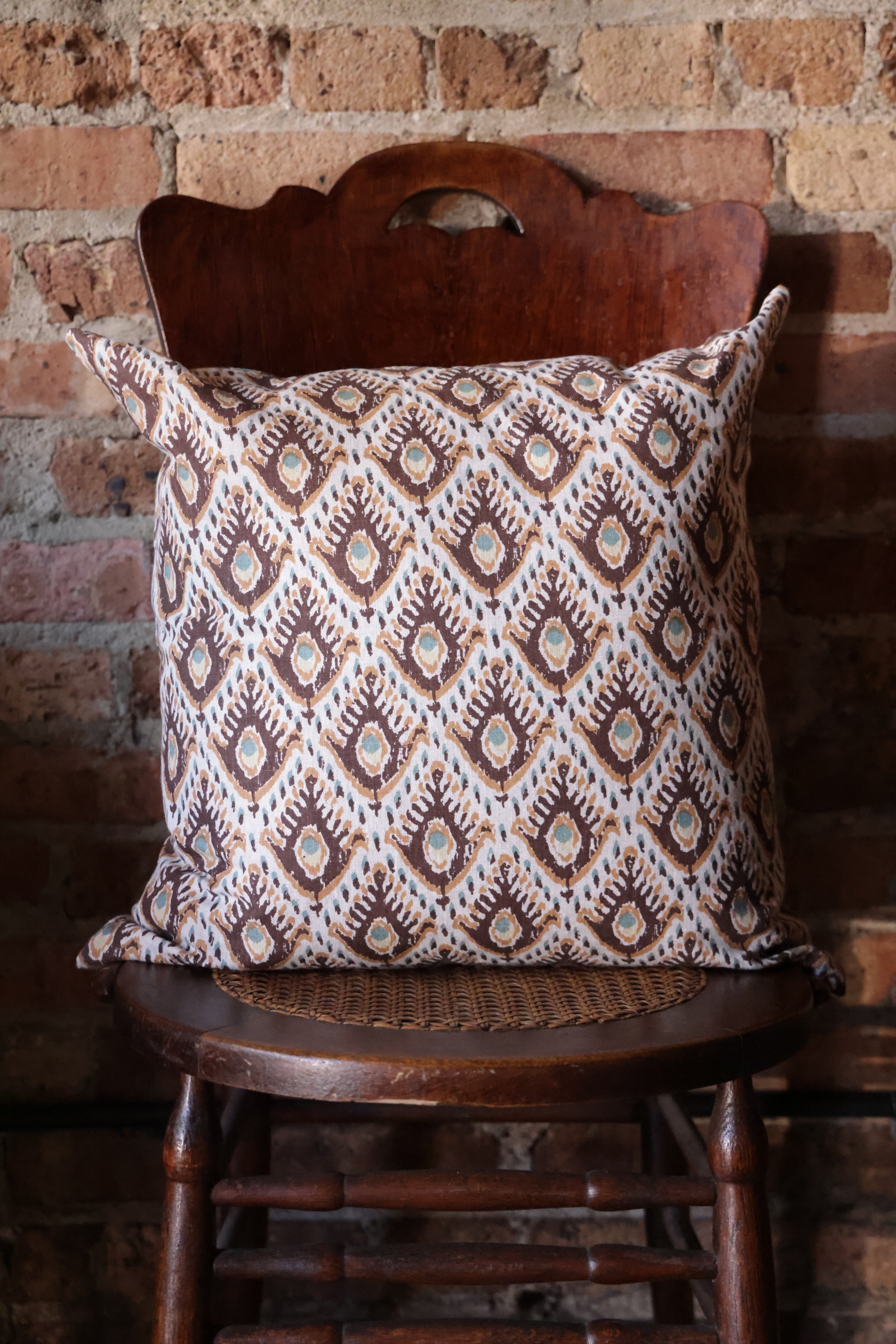 Tashkent Sumac Linen Pillow - 20