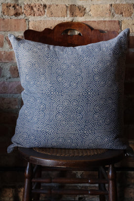 Wisteria Indigo Pillow - 22