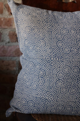 Wisteria Indigo Pillow - 22