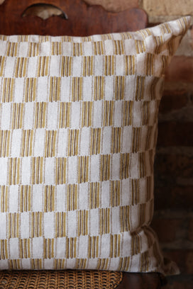 Lagos Saffron Linen Pillow - 22