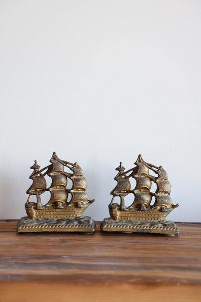 Pair of Ship Bookends