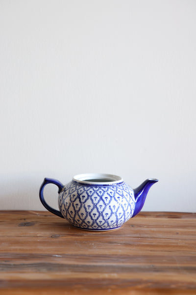 Ceramic Blue/White Teapot