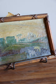 Vintage Italian Landscape Oil Painting