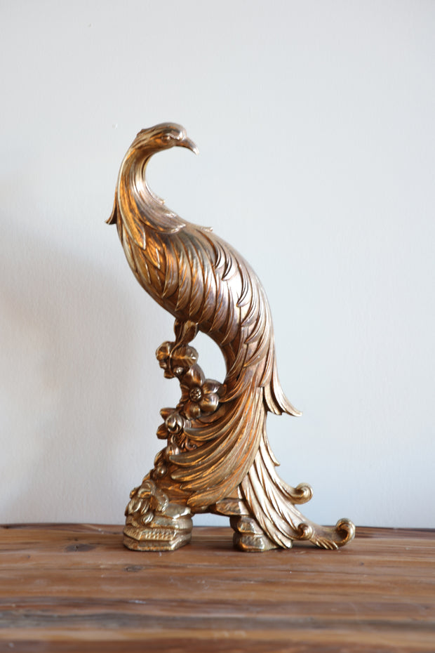 Vintage Standing Bird Statue