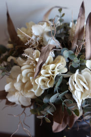 14" Cream Faux Dried Floral Bundle