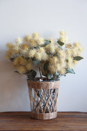 25" Cream Brown Thistle Stem