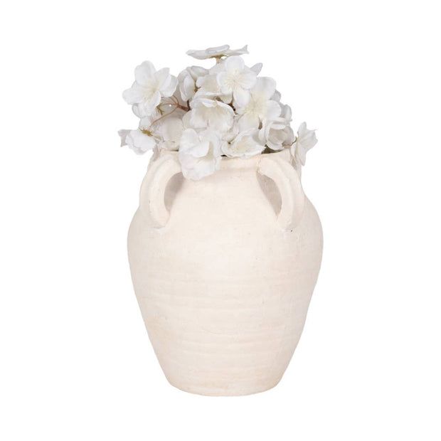 White Amphora Multi-Handle Jug