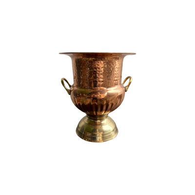 Copper Decorative Pedestal Vase