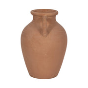 Brown Ceramic With Handles Decorative Vase