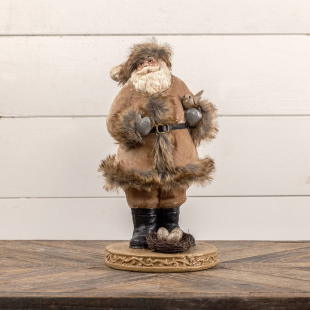 15" SANTA IN FUR COAT