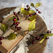 31" BURGUNDY ROSE HIPS SPRAY