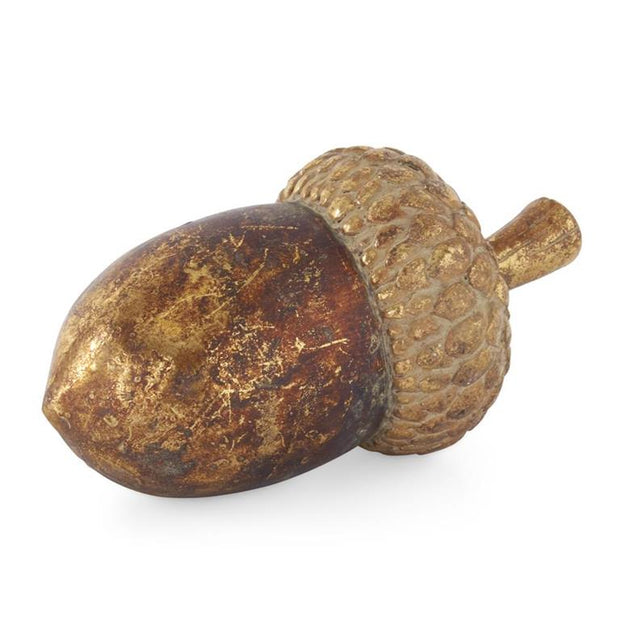 7.25" Gold & Bronze Textured Resin Acorn