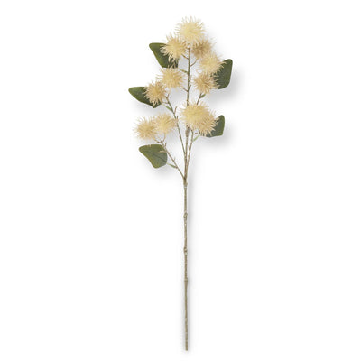 25" Cream Brown Thistle Stem