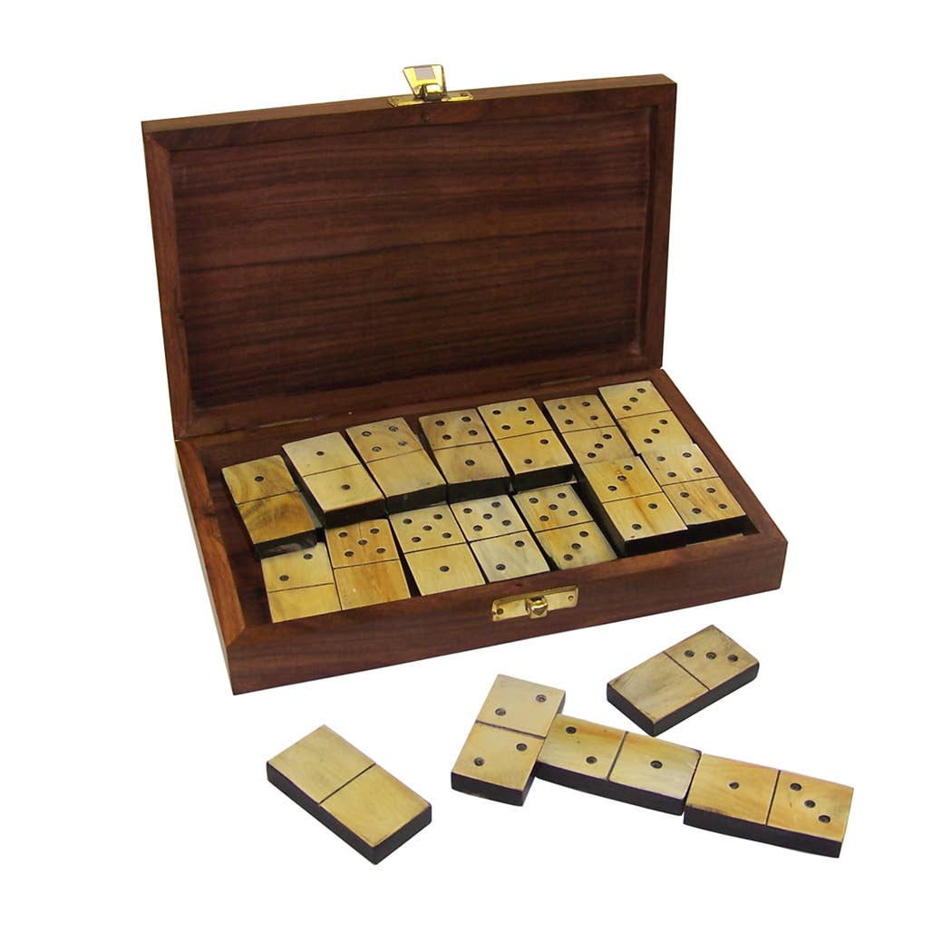 Colonial Ox Horn Domino Set in 8