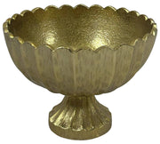 Gold Aluminum Pedestal Bowl