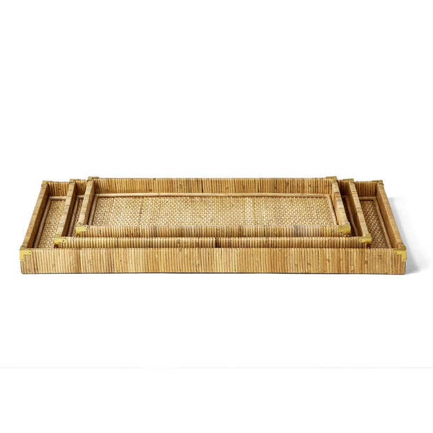 Oversized Rattan Tray