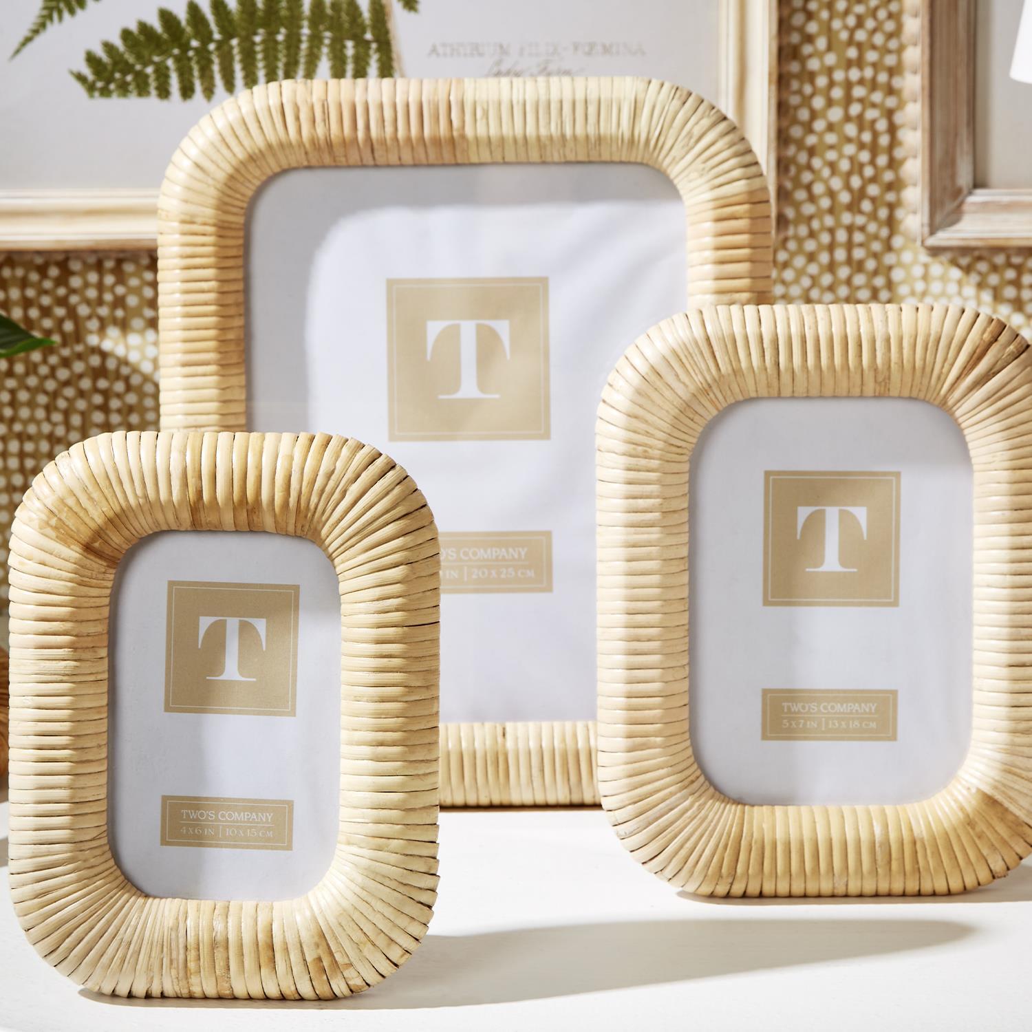 Woven Rattan Picture Frame