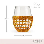 Island Stemless Wine Glass - Set of 2