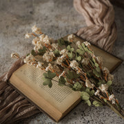 32" BEIGE WILD ZINNIA SPRAY