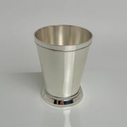 White Silver Brass Mint Julep Cup