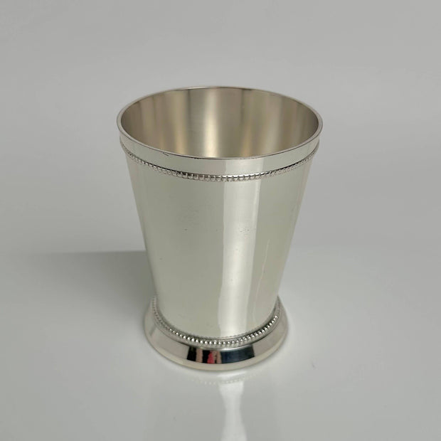 White Silver Brass Mint Julep Cup