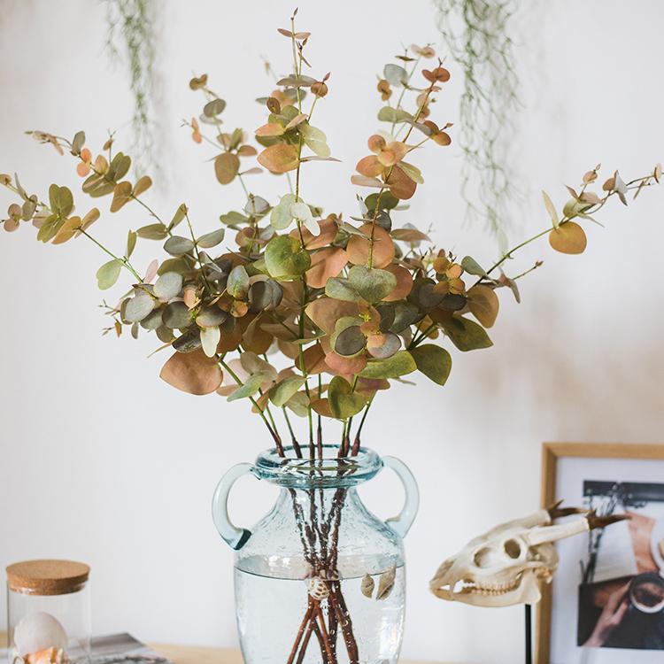 Autumn Eucalyptus Stem in Red/Green