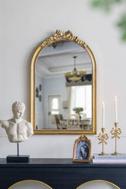 S/2 Gold Bow Candle Holders