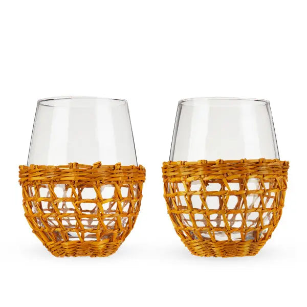 Island Stemless Wine Glass - Set of 2