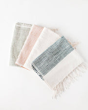 Riviera Striped Cotton Hand Towel | Handwoven in Ethiopia