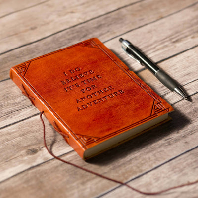 Another Adventure Quote Leather Journal - 8x6