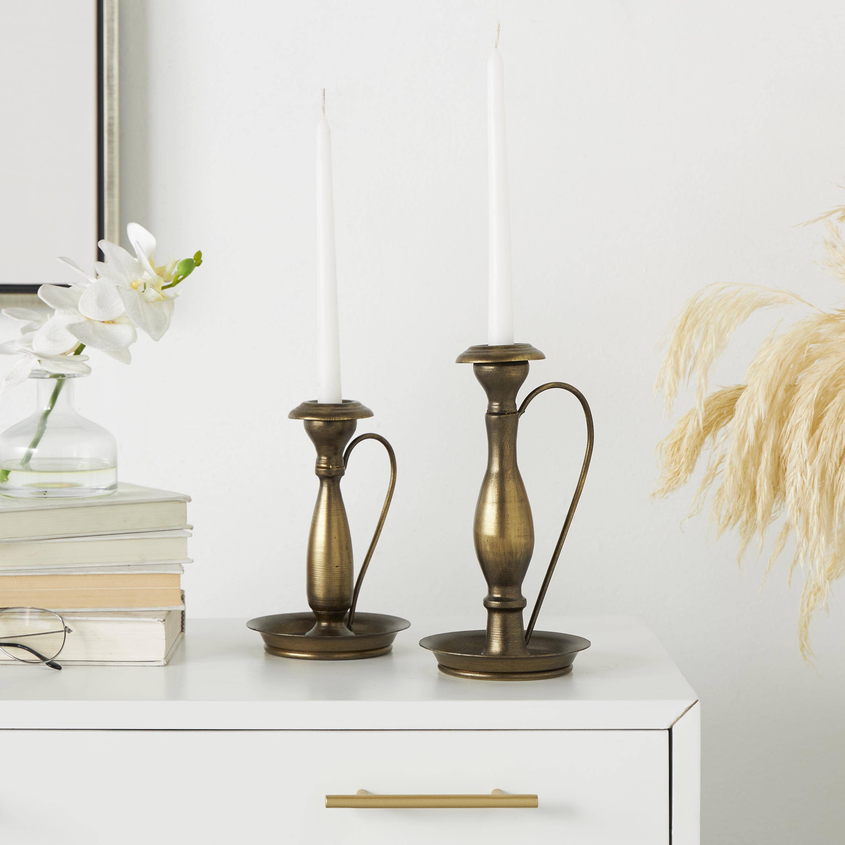 S/2  Vintage Style Candle Holder Set