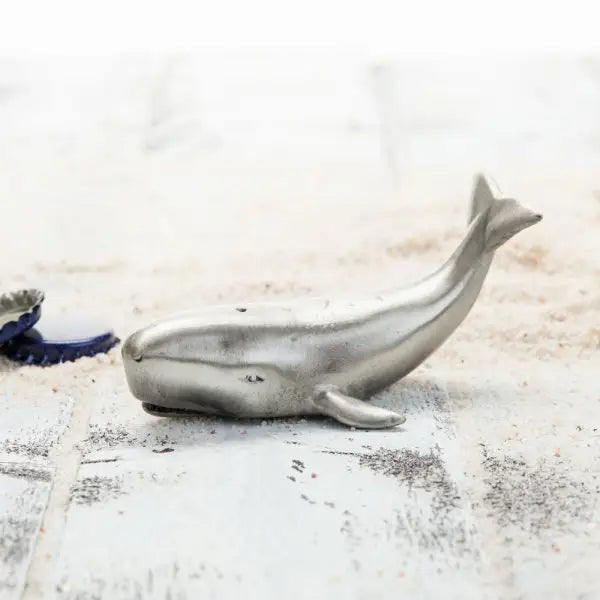 Moby Whale Pewter Bottle Opener