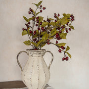 31" BURGUNDY ROSE HIPS SPRAY