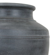 Apollo Black Terracotta Wide Mouth Vase