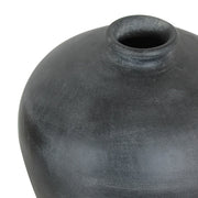 Eros Black Terracotta Small Mouth Vase