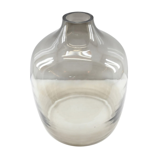 Cloud Grey Glass Vase