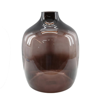 Caspian 11.75" Glass Vase - Dark Plum