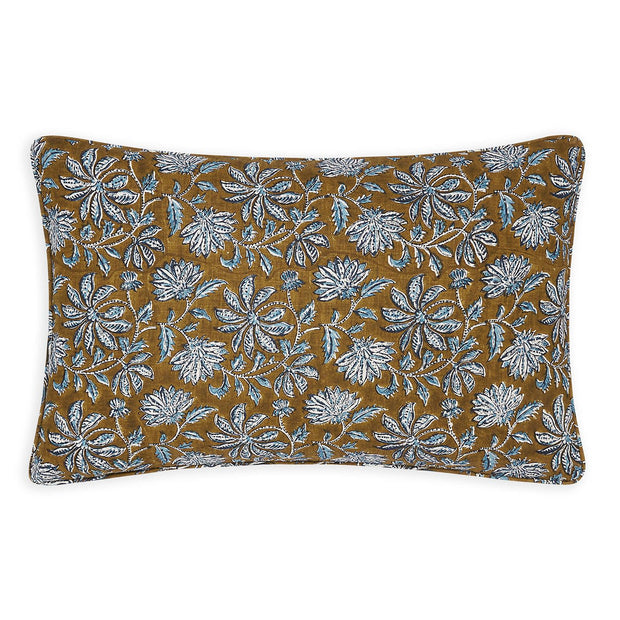 Uluwatu Tobacco Linen Cushion 35x55cm