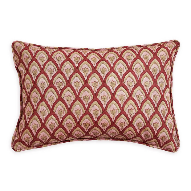 Haveli Rose Linen Cushion
