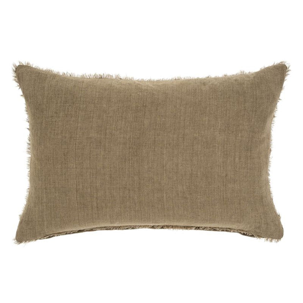 16" x 24" Lina Linen Pillow - Hazelnut