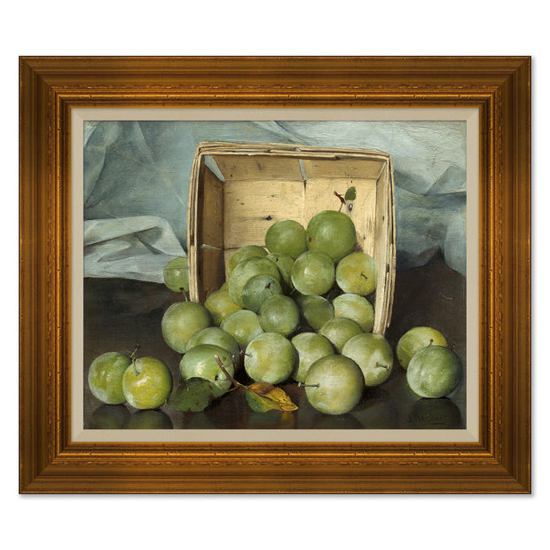 Still Life with Green Apples