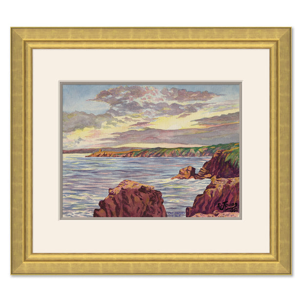 Seascape IV by E. Jouan, 1962 - 25.5" x 22.5"