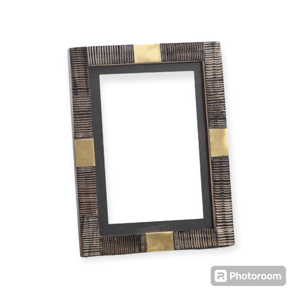 Lagos Horn and Brass Photo Frame - 5x7